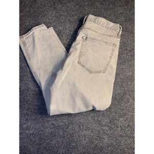H&M Jeans Mens 33 Light Gray Denim Distressed Regular Fit Tapered Leg 5-Pocket